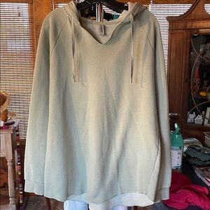 Light Green Hooded Sweatshirt